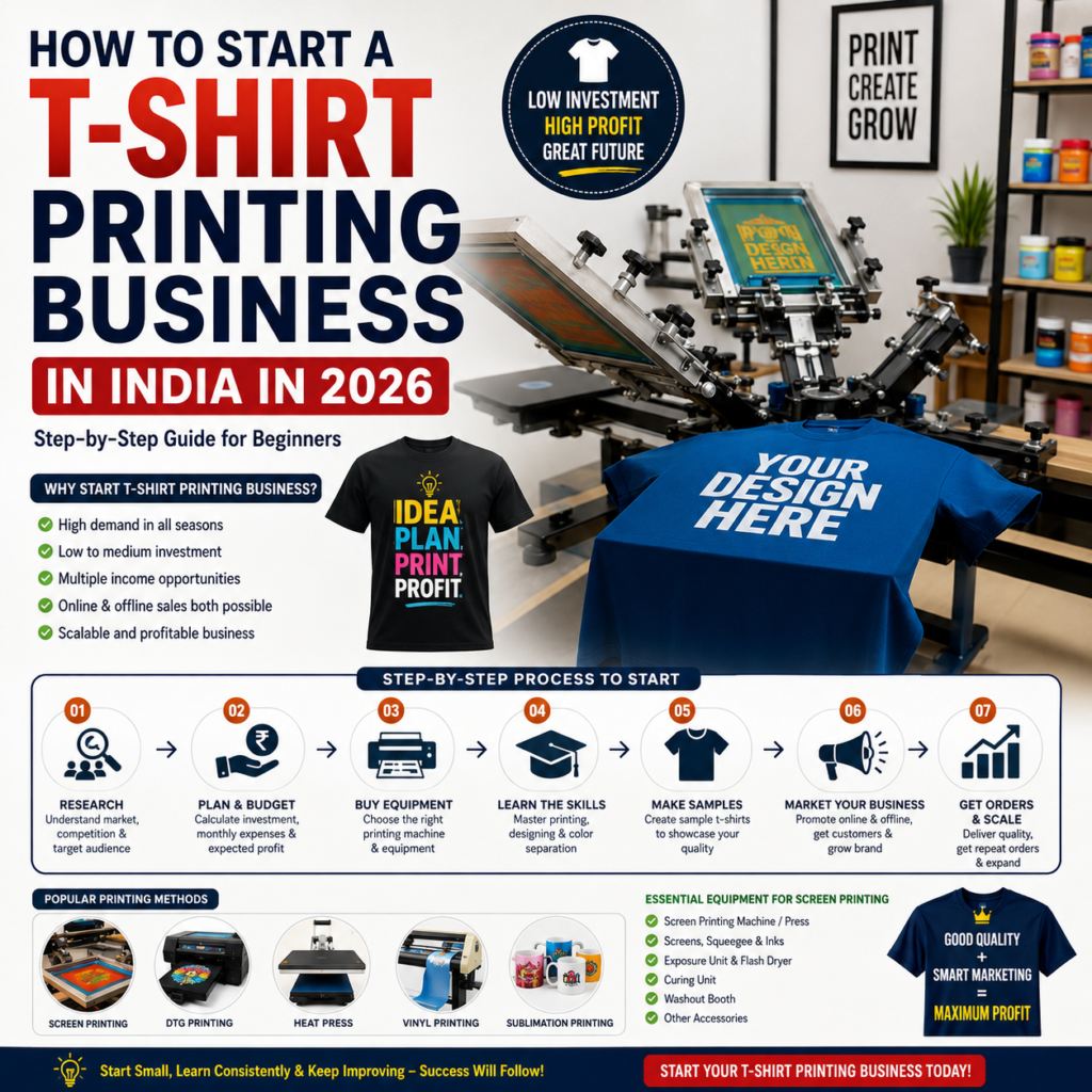 Start a T-Shirt Printing Business in India
