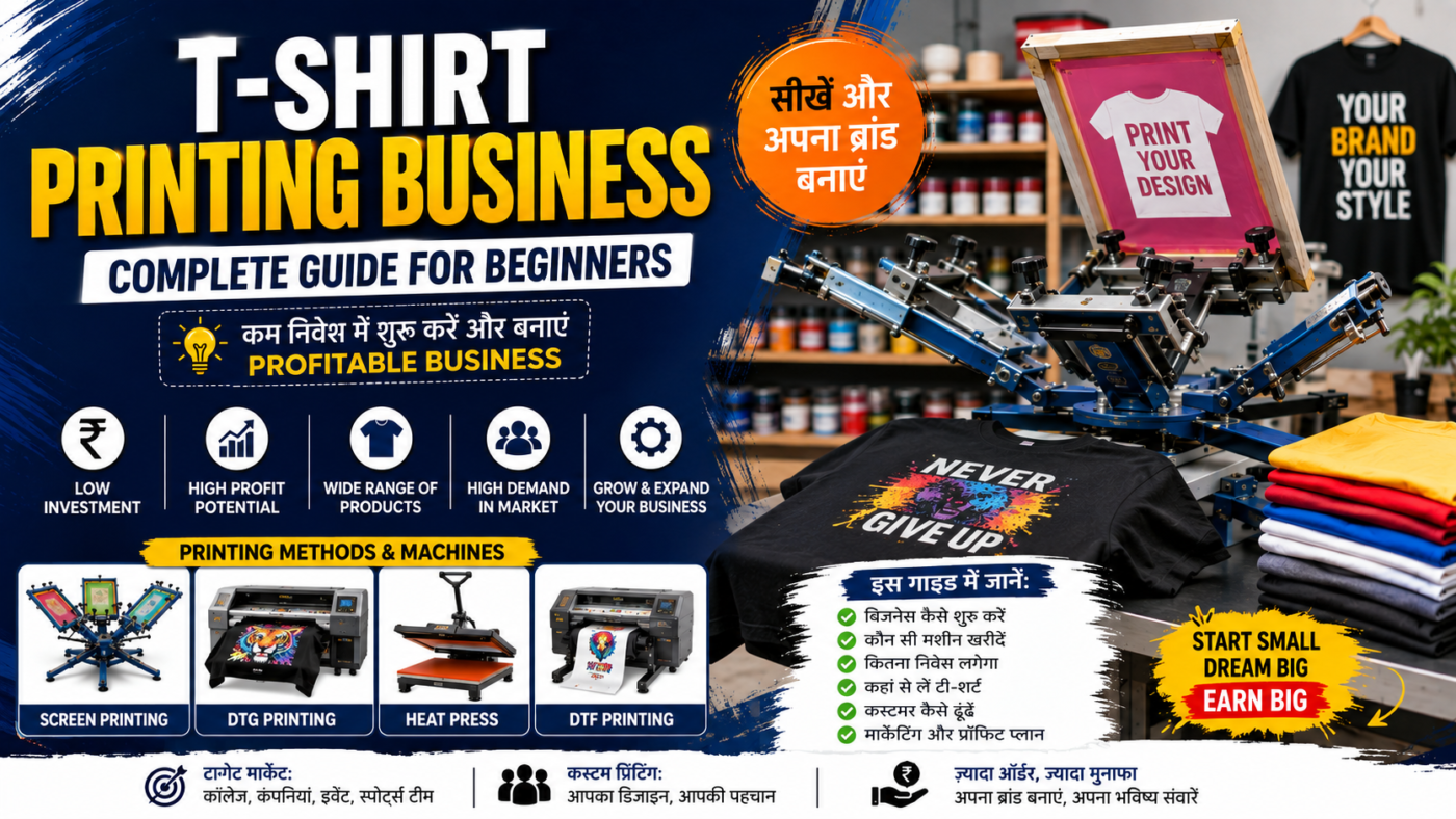 Start a T-Shirt Printing Business in India